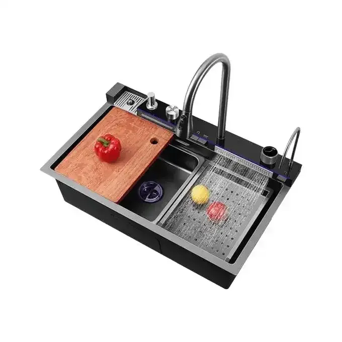 Smart Multifunctional Waterfall Kitchen Sink 