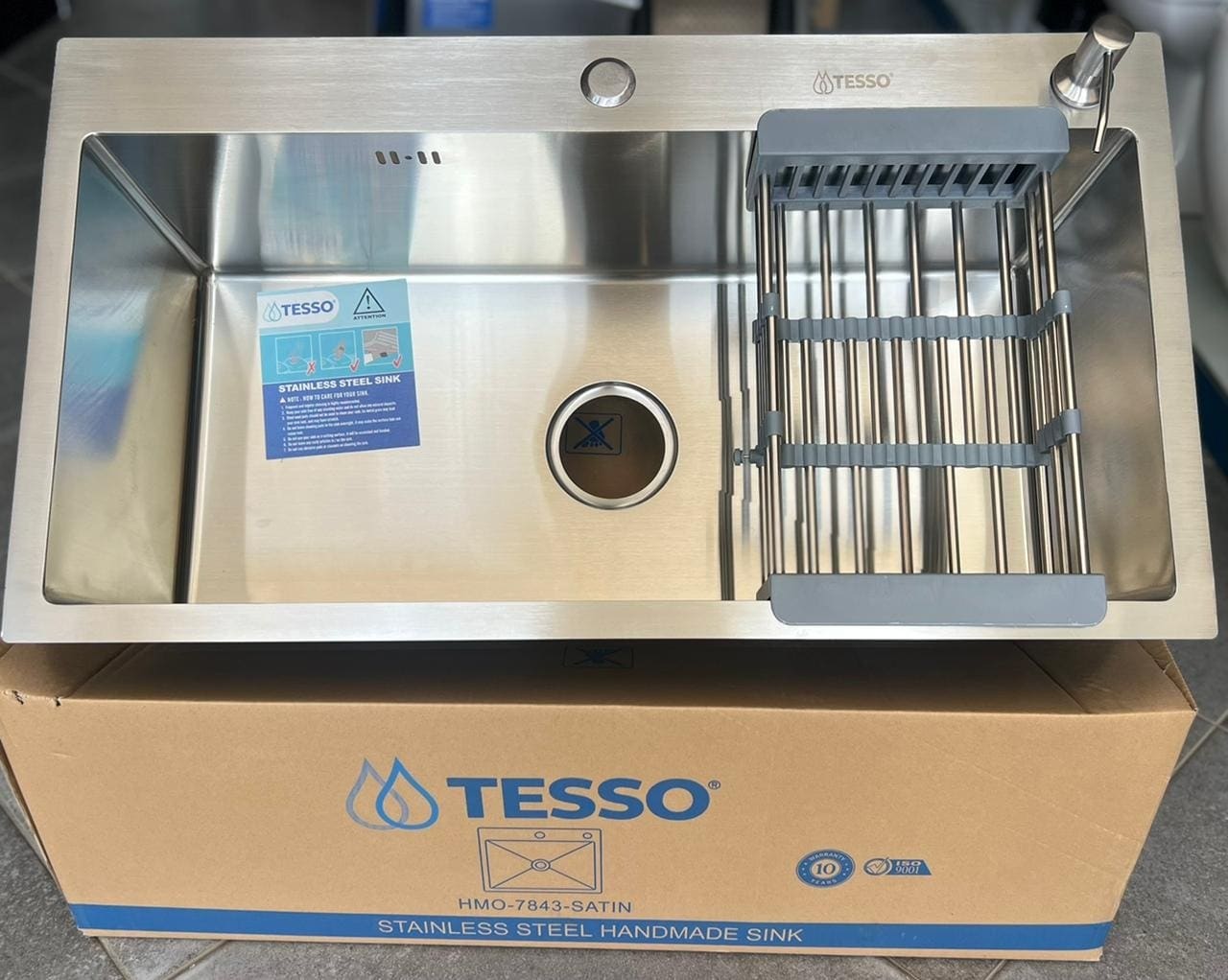 Évier de Cuisine Inox TESSO HMO-7843 SATIN