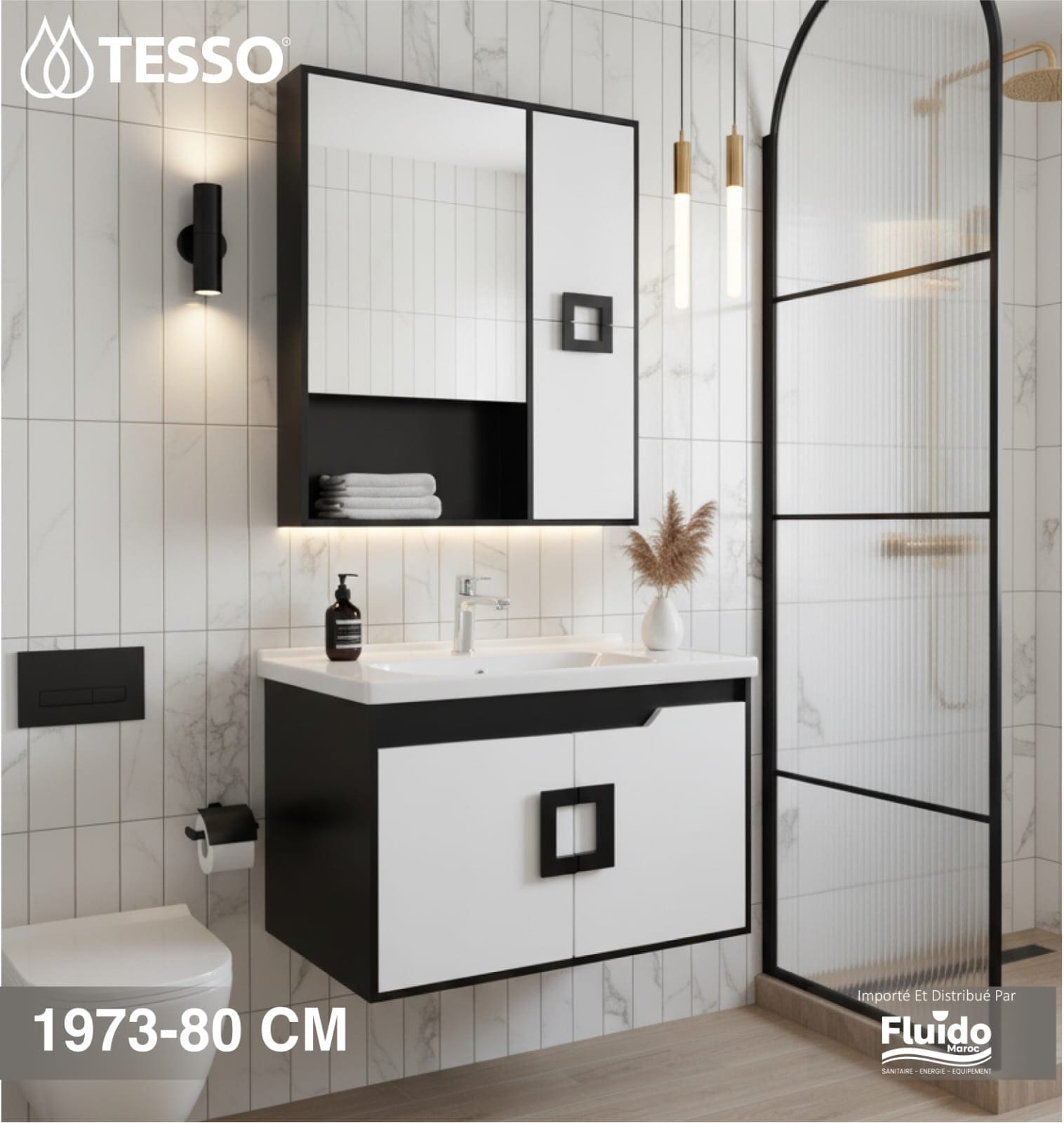 Meuble Salle de Bain 1973 – 80 CM