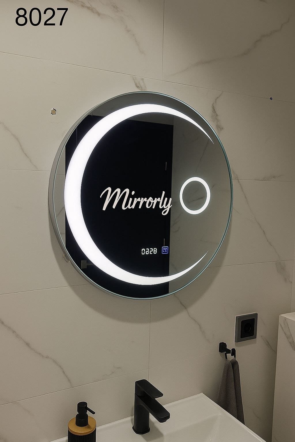 Miroir LED Rond 8027 – Éclairage Intégré