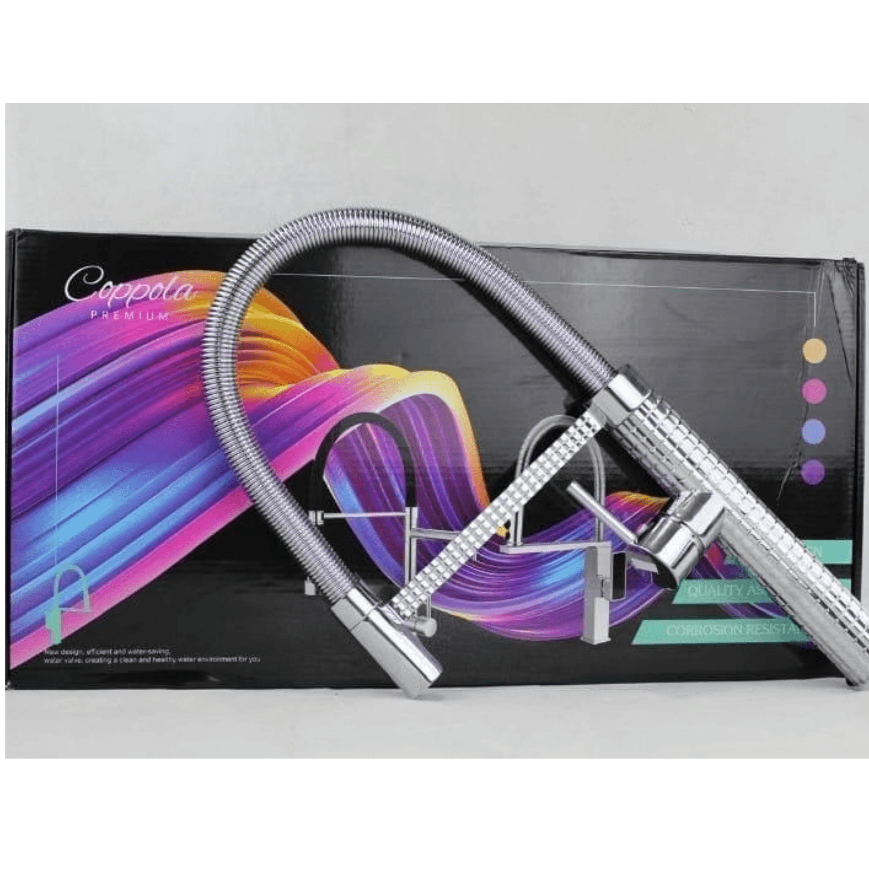 Robinet Cuisine Professionnel Chrome – Douchette Flexible Spirale