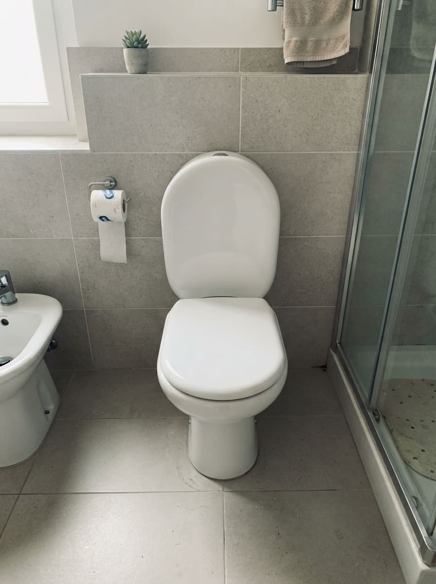 WC à Poser en Céramique Blanche – Design Moderne