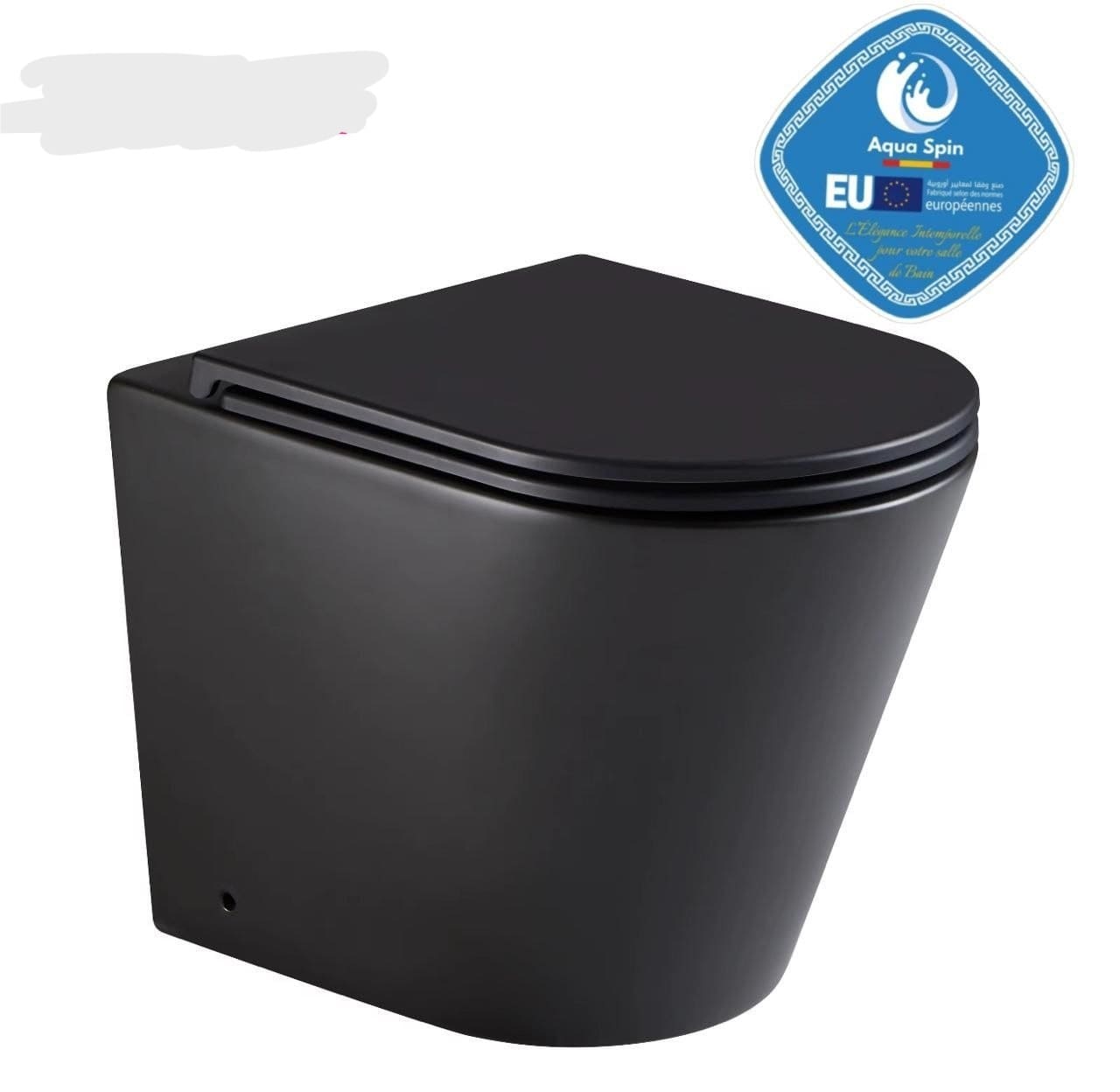 WC au Sol Noir Mat Premium – Design Moderne